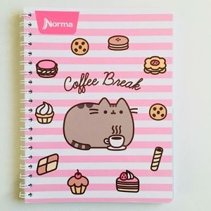 Coffee Break Cute Pusheen the Cat Notebook NEW ☕